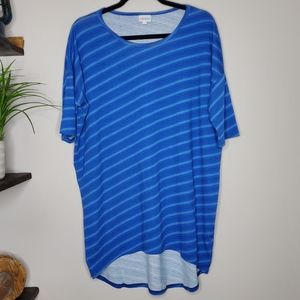 LuLaRoe Irma Blue Stripe S